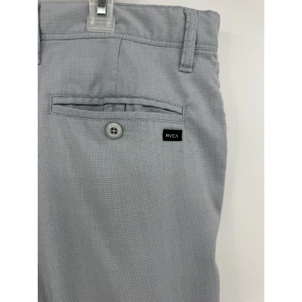 RVCA Nature X Industry Mens‎ Gray Micro Pattern Chino Shorts Size 32